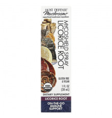 Грибы Mushrooms, MycoShield Spray, Licorice Root, 1 fl oz (30 ml)