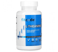 Улучшение памяти и работы мозга FITCODE, L-теанин, 200 мг, 60 растительных капсул