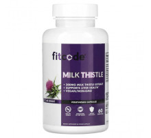 Для здоровья печени FITCODE, Milk Thistle, 300 mg, 60 Veggie Capsules