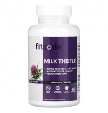Для здоровья печени FITCODE, Milk Thistle, 300 mg, 60 Veggie Capsules