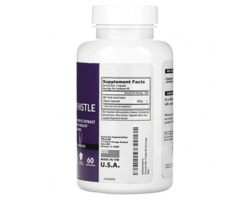 Для здоровья печени FITCODE, Milk Thistle, 300 mg, 60 Veggie Capsules Для здоровья печени FITCODE, Milk Thistle, 300 mg, 60 Veggie Capsules