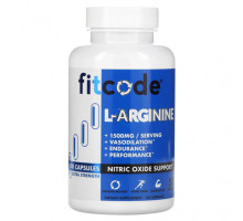 Аминокислоты FITCODE, L-аргинин, повышенная сила действия, 750 мг, 100 капсул