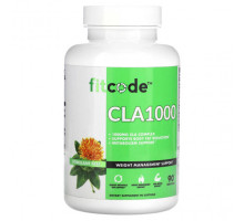 Для похудения и контроля веса FITCODE, CLA1000, 1000 мг, 90 мягких таблеток