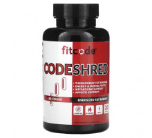 Для похудения и контроля веса FITCODE, CodeShred`` 60 растительных капсул
