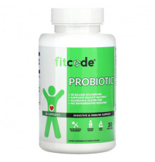 Пребиотики и пробиотики FITCODE, Пробиотик, 30 растительных капсул