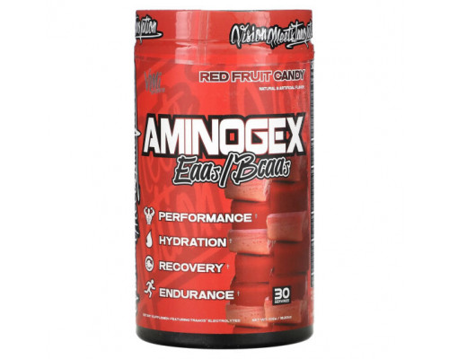 Аминокислоты VMI Sports, Aminogex, EAA / BCAA, конфеты из красных фруктов, 516 г (18,2 унции) Аминокислоты VMI Sports, Aminogex, EAA / BCAA, конфеты из красных фруктов, 516 г (18,2 унции)