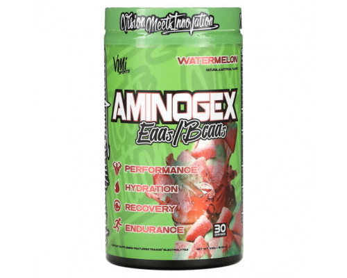 Аминокислоты VMI Sports, Aminogex, EAA / BCAA, арбуз, 516 г (18,2 унции) Аминокислоты VMI Sports, Aminogex, EAA / BCAA, арбуз, 516 г (18,2 унции)