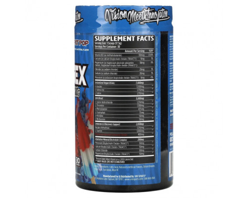 Аминокислоты VMI Sports, Aminogex, EAA / BCAA, Patriot Pop, 525 г (18,52 унции) Аминокислоты VMI Sports, Aminogex, EAA / BCAA, Patriot Pop, 525 г (18,52 унции)