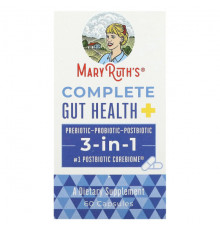 Для пищеварительной системы MaryRuth Organics, Complete Gut Health, 3-в-1, 60 капсул