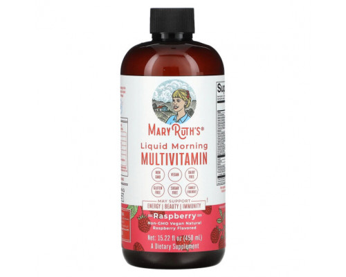 Витаминно-минеральные комплексы MaryRuth Organics, Жидкий утренний мультивитамин, малина, 450 мл (15,22 жидк. Унции) Витаминно-минеральные комплексы MaryRuth Organics, Жидкий утренний мультивитамин, малина, 450 мл (15,22 жидк. Унции)