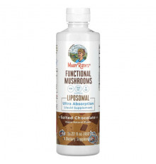 Грибы Functional Mushrooms Liposomal, Salted Chocolate, 15.22 fl oz (450 ml)