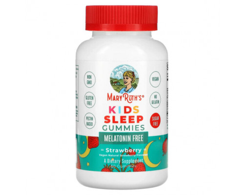 Детское здоровье MaryRuth Organics, Жевательные мармеладки для сна, клубника, 60 жевательных таблеток Детское здоровье MaryRuth Organics, Жевательные мармеладки для сна, клубника, 60 жевательных таблеток