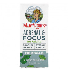 Для нервной системы MaryRuth Organics, Herbals, надпочечники и концентрат для взрослых, 30 мл (1 жидк. Унция)