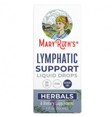 Растительные экстракты и настойки MaryRuth Organics, Herbals, жидкие капли для поддержки лимфатической системы, без спирта, 30 мл (1 жидк. Унция)