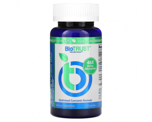 Имбирь и куркума BioTRUST, Ageless куркума, 60 капсул Имбирь и куркума BioTRUST, Ageless куркума, 60 капсул