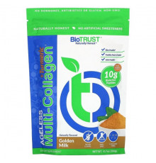 Коллаген BioTRUST, Ageless, мультиколлаген и куркума, золотое молоко, 304 г (10,7 унции)