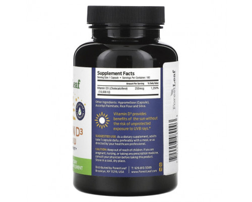 Витамин D Vitamin D3, 250 mcg (10,000 IU), 180 Vegetable Capsules Витамин D Vitamin D3, 250 mcg (10,000 IU), 180 Vegetable Capsules