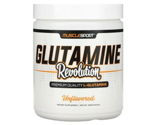 L-карнитин и L-глютамин MuscleSport, Glutamine Revolution, без добавок, 300 г (10,6 унции) L-карнитин и L-глютамин MuscleSport, Glutamine Revolution, без добавок, 300 г (10,6 унции)