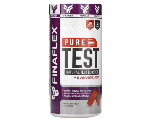 Мужское здоровье Finaflex, Pure Test, 120 капсул Мужское здоровье Finaflex, Pure Test, 120 капсул