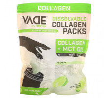 Для мышц и суставов Vade Nutrition, Пакетики с растворимым коллагеном, коллаген + масло MCT, лаймовый пирог, 470 г (1,04 фунта)
