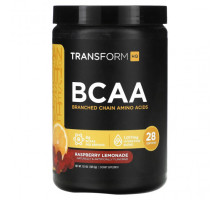 Аминокислоты TransformHQ, BCAA, малиновый лимонад, 389,2 г (13,9 унции)