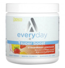 Энергетики TransformHQ, Everyday, Super Boost, со вкусом клубничного лимонада, 137 г (0,3 фунта)