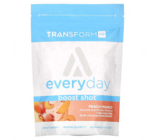 Энергетики TransformHQ, Everyday, Boost Shot, персик и манго, 30,24 г (1,1 унции)