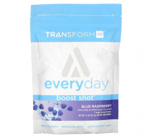 Энергетики TransformHQ, Everyday, Boost Shot, голубая малина, 34,3 г (1,2 унции)