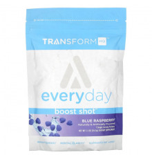 Энергетики TransformHQ, Everyday, Boost Shot, голубая малина, 34,3 г (1,2 унции)
