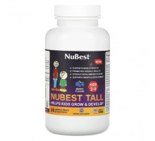 Детское здоровье NuBest, Tall, для детей от 2 до 9 лет, с ягодным вкусом, 90 жевательных таблеток