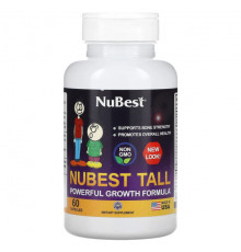 Детское здоровье NuBest, Tall, эффективное средство для роста, 60 капсул
