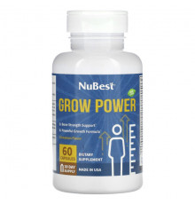 Для мышц и суставов NuBest, Grow Power, корица, 60 капсул