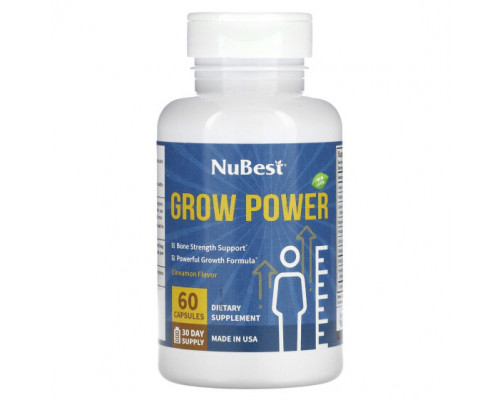 Для мышц и суставов NuBest, Grow Power, корица, 60 капсул Для мышц и суставов NuBest, Grow Power, корица, 60 капсул
