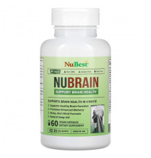 Улучшение памяти и работы мозга NuBest, Nubrain`` 60 веганских капсул