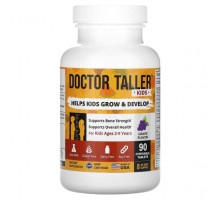 Детское здоровье NuBest, Doctor Taller, Kids 2-9 Years, Grape, 90 Chewable Tablets