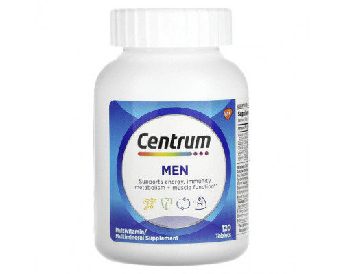 Мужское здоровье Centrum, Мультивитамины для мужчин, 120 таблеток Мужское здоровье Centrum, Мультивитамины для мужчин, 120 таблеток