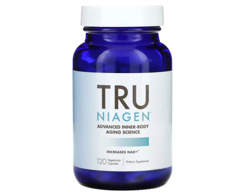 Витамины группы B Tru Niagen, никотинамид рибозид, 150 мг, 120 вегетарианских капсул Витамины группы B Tru Niagen, никотинамид рибозид, 150 мг, 120 вегетарианских капсул