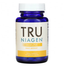 Растительные экстракты и настойки Tru Niagen, Immune, Daily Defense, 30 вегетарианских капсул