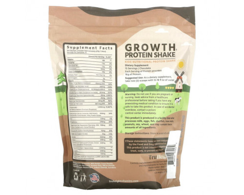 Детское здоровье TruHeight, Growth, протеиновый коктейль, для детей от 5 лет, шоколад, 705 г (1,55 фунта) Детское здоровье TruHeight, Growth, протеиновый коктейль, для детей от 5 лет, шоколад, 705 г (1,55 фунта)