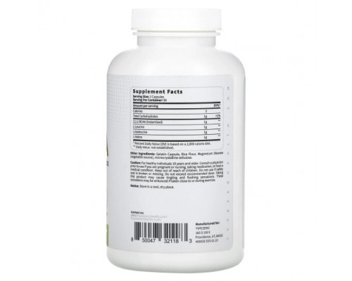 Аминокислоты TypeZero, Clean BCAA, 500 мг, 180 капсул Аминокислоты TypeZero, Clean BCAA, 500 мг, 180 капсул