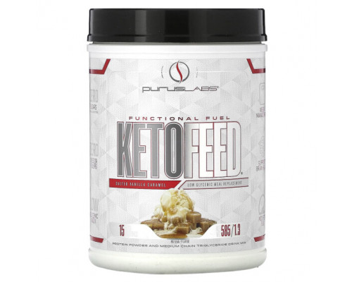 Для похудения и контроля веса Purus Labs, KetoFeed, соленая ванильная карамель, 585 г (1,3 фунта)