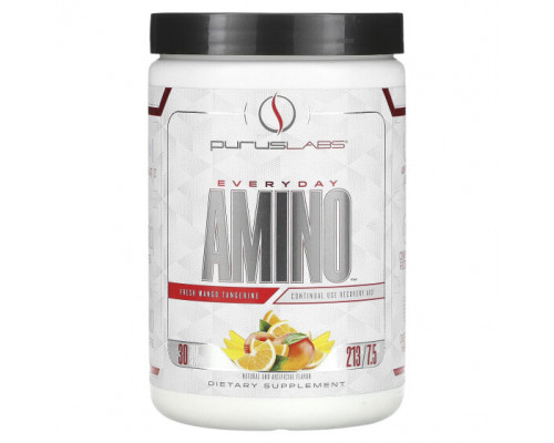 Аминокислоты Purus Labs, Everyday Amino, свежий манго и мандарин, 213 г (7,5 унции) Аминокислоты Purus Labs, Everyday Amino, свежий манго и мандарин, 213 г (7,5 унции)