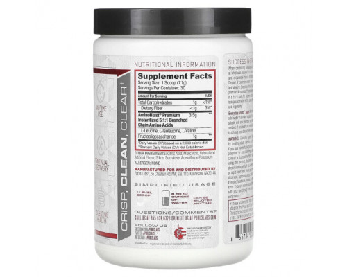 Аминокислоты Purus Labs, Everyday Amino, свежий манго и мандарин, 213 г (7,5 унции) Аминокислоты Purus Labs, Everyday Amino, свежий манго и мандарин, 213 г (7,5 унции)