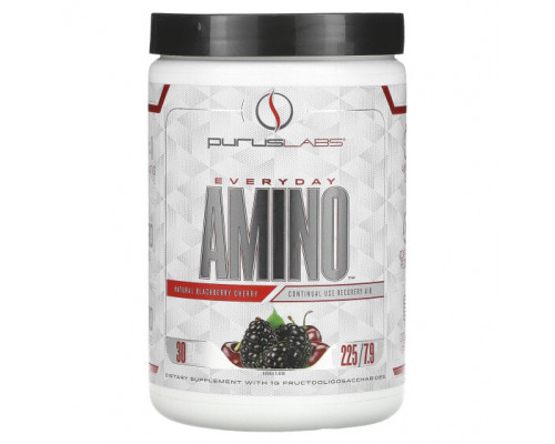 Аминокислоты Purus Labs, Everyday Amino, натуральная ежевика и вишня, 225 г (7,9 унции) Аминокислоты Purus Labs, Everyday Amino, натуральная ежевика и вишня, 225 г (7,9 унции)
