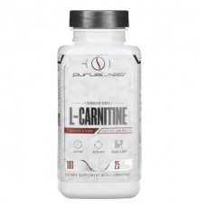L-карнитин и L-глютамин Purus Labs, Foundation Series, L-карнитин, 100 желатиновых капсул