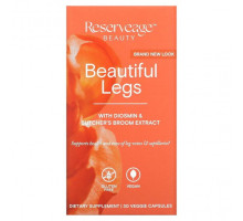 Женское здоровье Reserveage Nutrition, Beautiful Legs с диосмином и ресвератролом, 30 растительных капсул