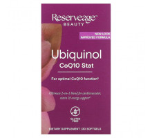 Антиоксиданты Reserveage Nutrition, Убихинол, Coq10 stat, 30 мягких таблеток