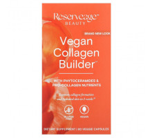 Коллаген Reserveage Nutrition, Vegan Collagen Builder, 60 растительных капсул