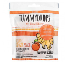 Для пищеварительной системы Tummydrops, Органический имбирь и персик, 33 пастилки, 105 г (3,7 унции)