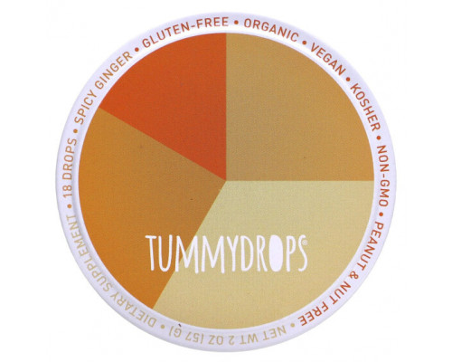 Для пищеварительной системы Tummydrops, Пряный имбирь, 18 капель, 57 г (2 унции) Для пищеварительной системы Tummydrops, Пряный имбирь, 18 капель, 57 г (2 унции)